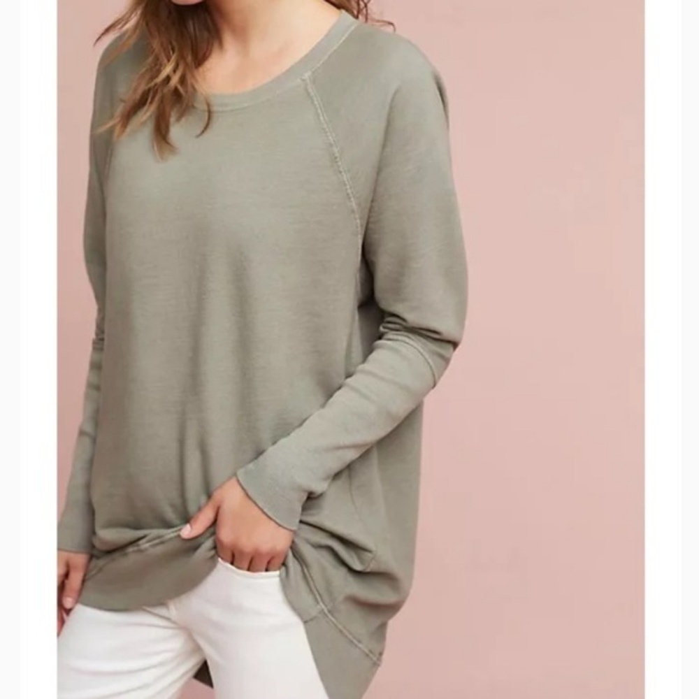 ANTHROPOLOGIE'S T. LA CREW NECK TUNIC SWEATSHIRT - Picture 2 of 8